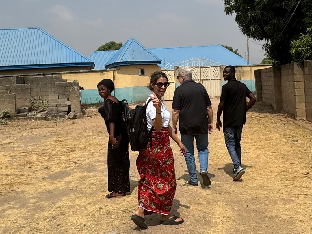 Outside school building